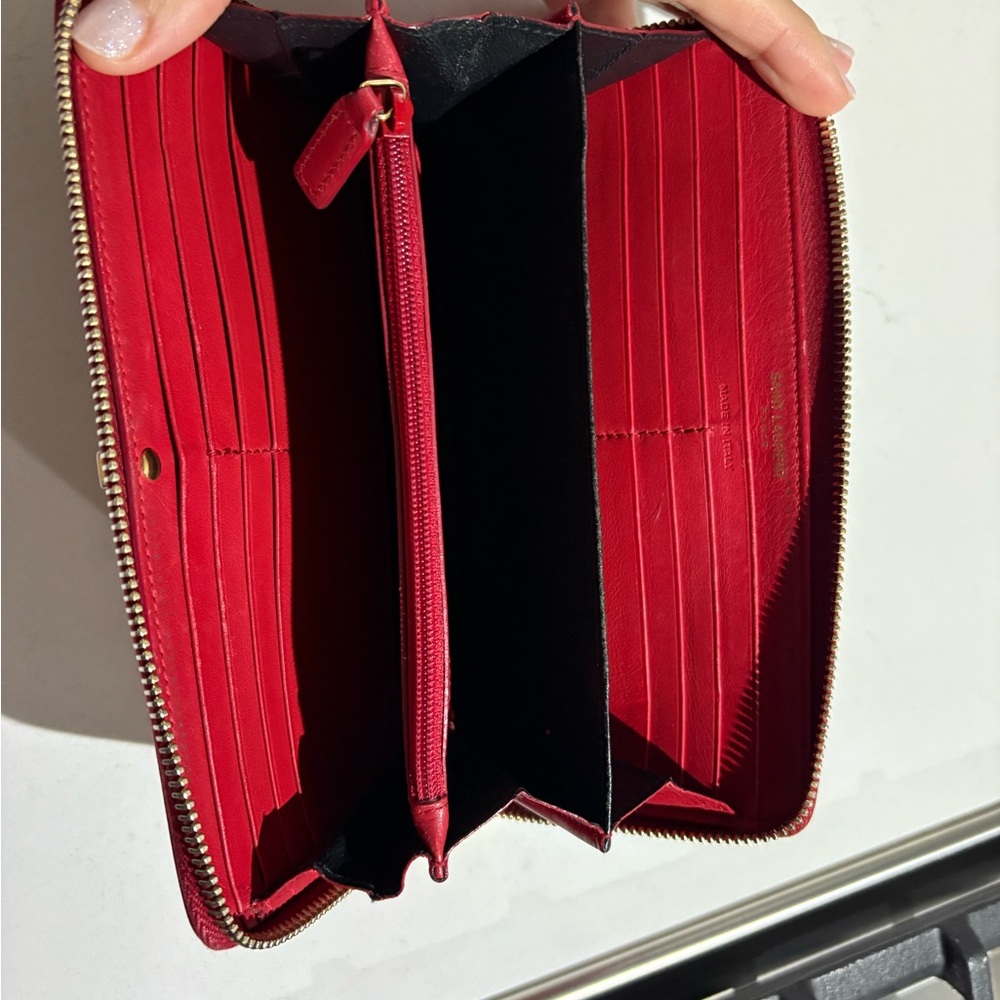 YSL SAINT LAURENT wallet rojo - Picture 11 of 12